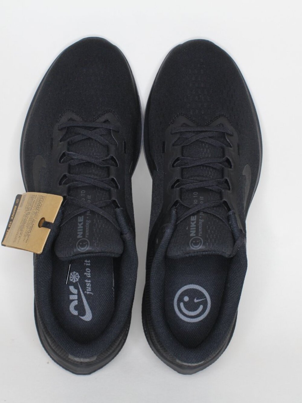 Nike Air Winflo 10 Road Running Shoes Triple Black DV4022-001 Men's Sizes 13 New - Picture 2 of 9
